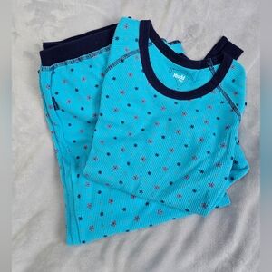 Mudd Teal and Navy Pajama Set